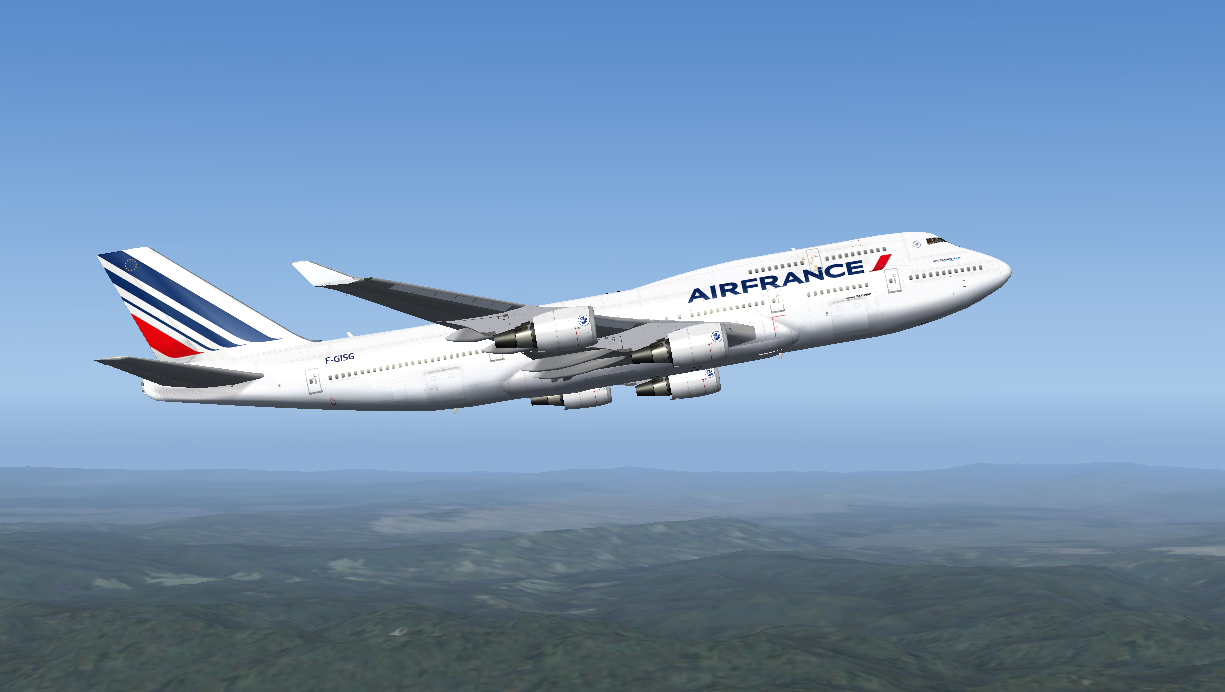 Posky 747-400 V4 For Fs2004 This Is Repainted Textures Of The Posky 747-400 V4 In The Air — 1