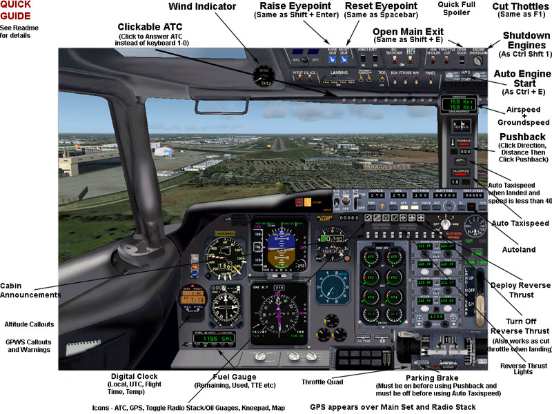 Fs2004 Custom Boeing 737 Panel & Gauges