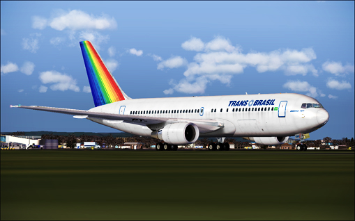 Fs2004 Transbrasil Boeing 767-216Er Circa 1995, Registration Pt-Tah — 1