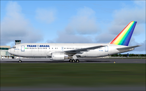Fs2004 Transbrasil Boeing 767-219Er Circa 1993, Registration Pt-Tag — 1