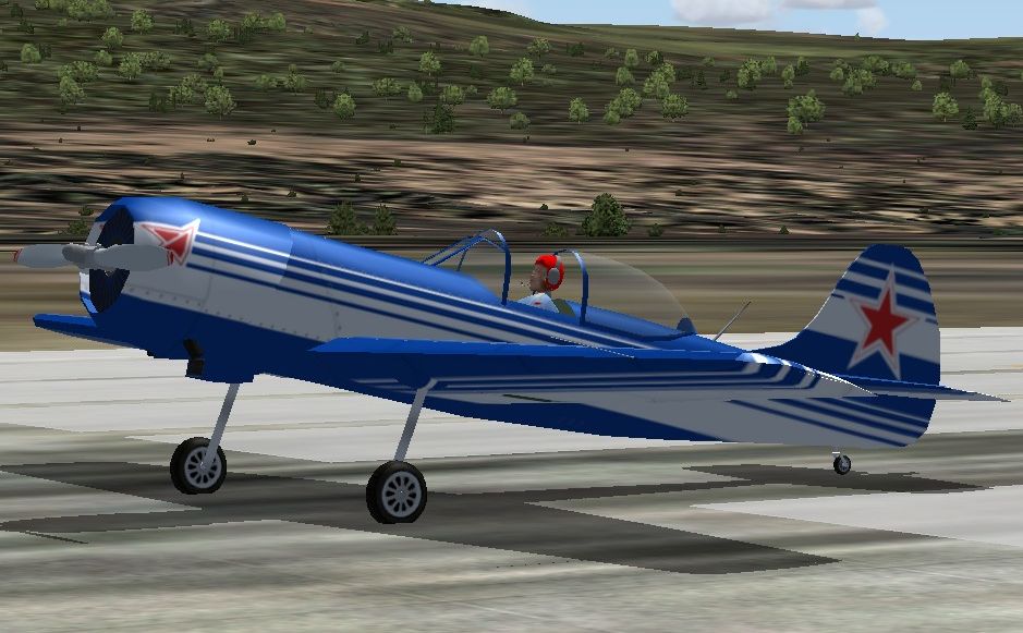 Fs2004/Fsx Yakovlev 50 The Yakovlev Yak-50 Aerobatic Aircraft Is A Single-Seat All-Metal L