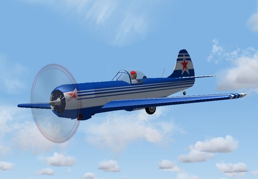 Fs2004/Fsx Yakovlev 50 The Yakovlev Yak-50 Aerobatic Aircraft Is A Single-Seat All-Metal L