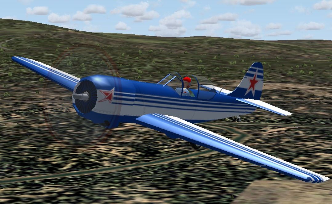 Fs2004/Fsx Yakovlev 50 The Yakovlev Yak-50 Aerobatic Aircraft Is A Single-Seat All-Metal L