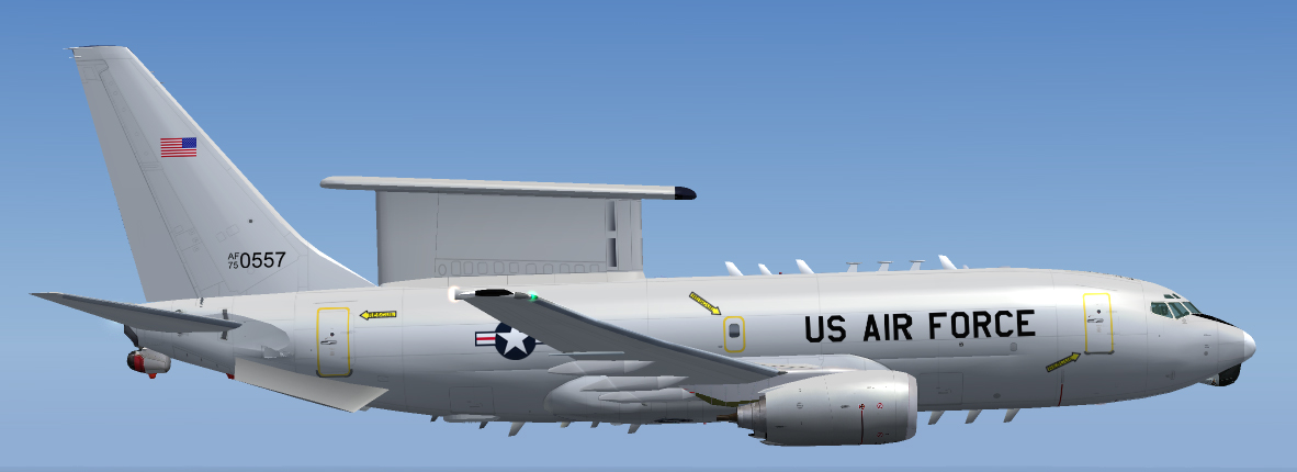 Project Opensky Boeing 737 Wedgetail In Usaf Colors — 1