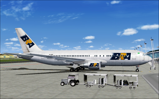 Fs2004 Bra Transportes Aereos Boeing 767-231 Circa 2006, Registration Pr-Brv — 1