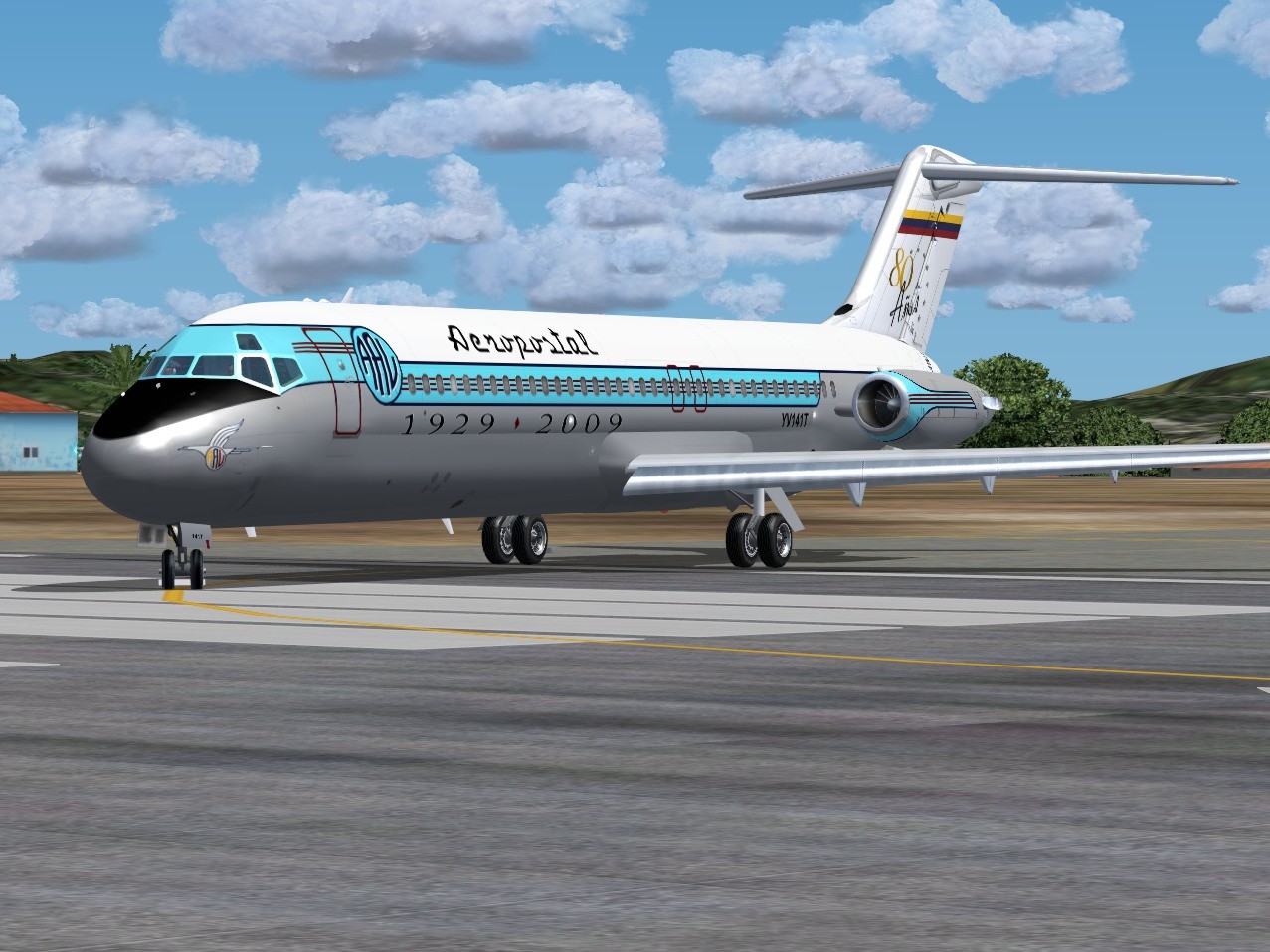 Aeropostal 80Th Anniversary Mcdonnell Douglas Dc-9-32 Yv141T Aeropostal Alas De Venezuela, — 1