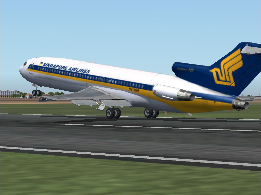 Fs2004 Boeing 727-200 Fsoc / Singapore Airlines The Fsoc Livery Was Designed For A Team Of — 1