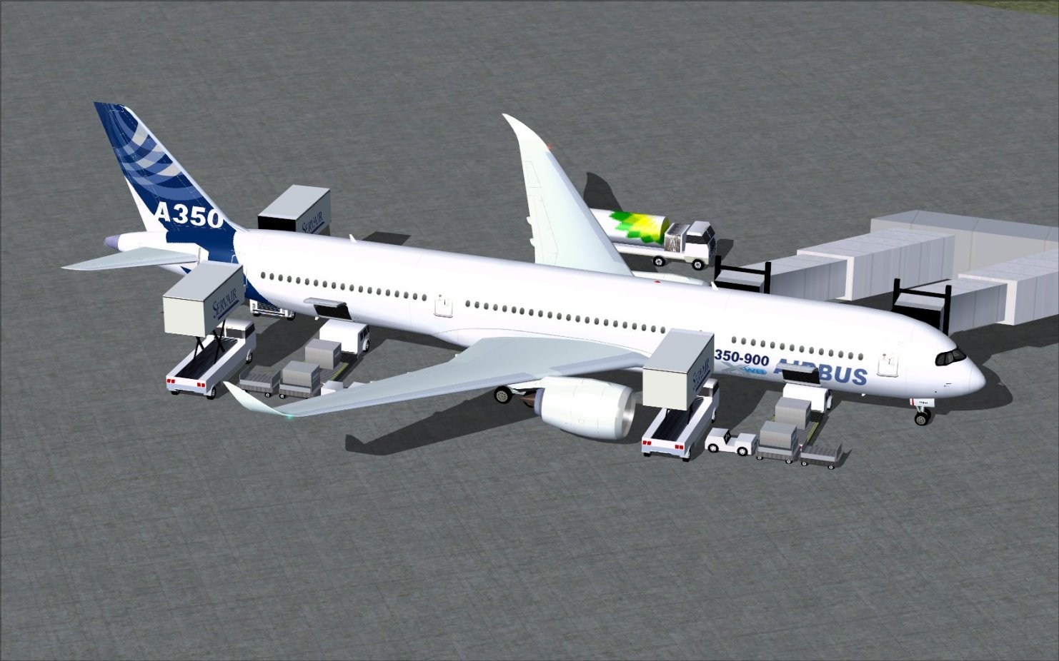 Fs2004 House Colors Airbus A350-900 Xwb V2 — 1
