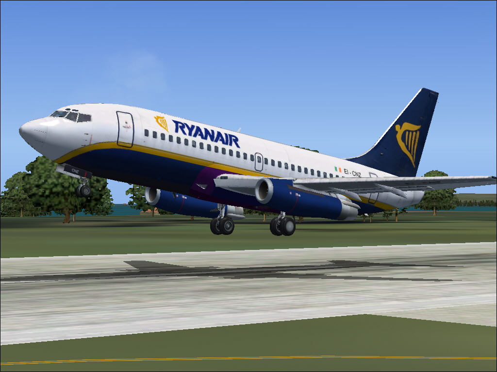 Fs2004 Ryanair Boeing 737-200 Textures Exclusively This Is One Of The 737-200 Owned By Rya — 1