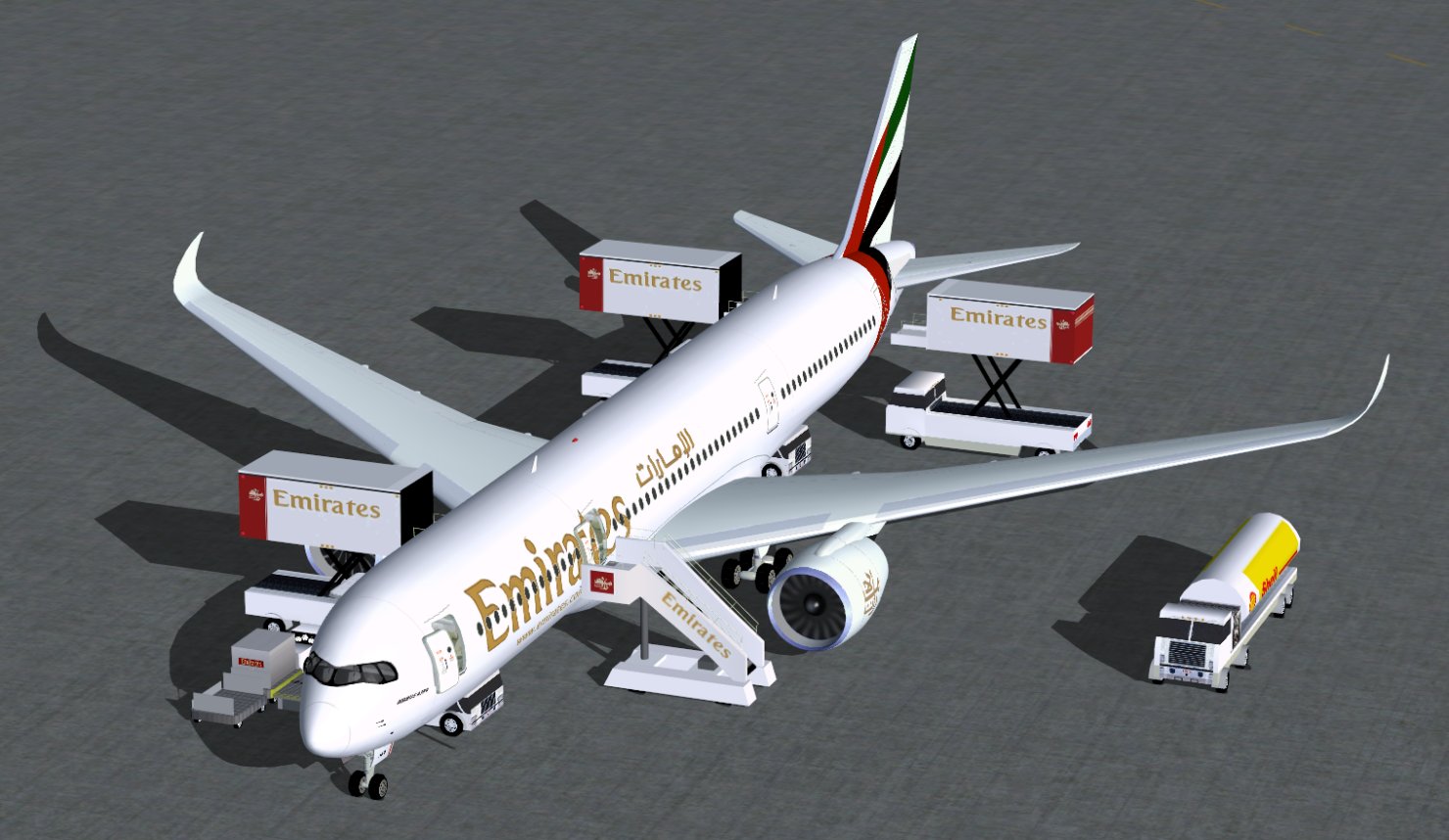 Fs2004 Emirates Airbus A350-900 Xwb V2 — 1