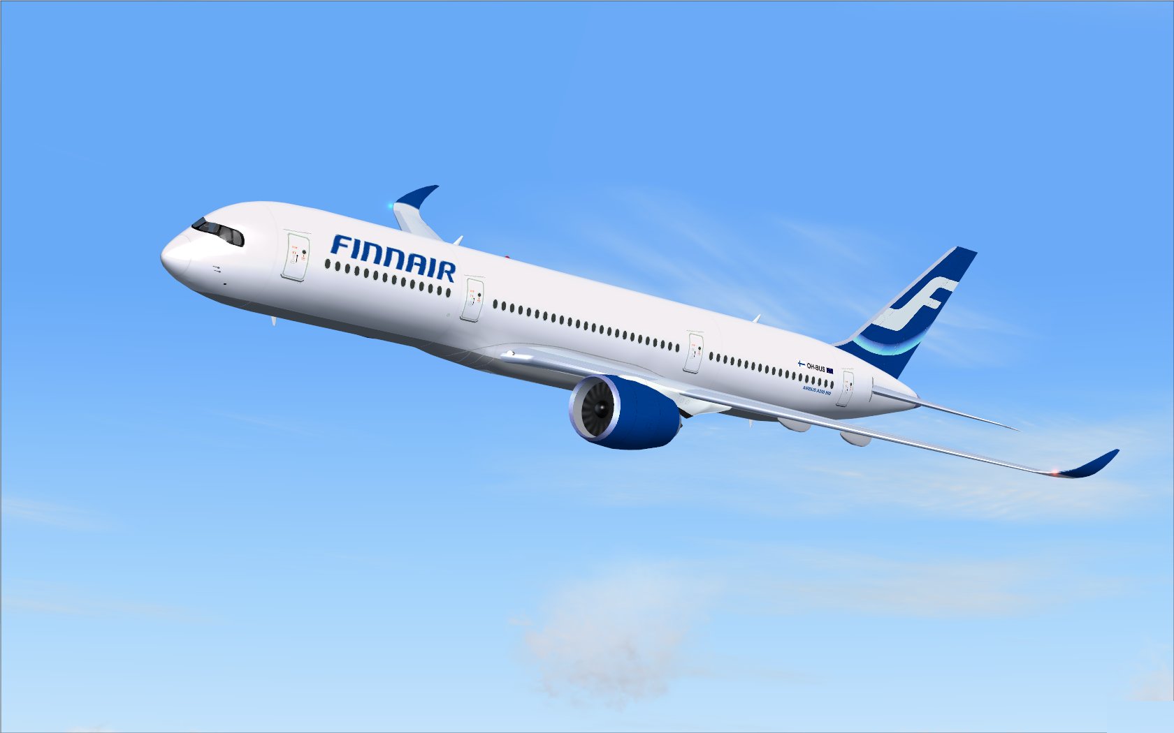 Fs2004 Finnair Airbus A350-900 Xwb V2 — 1