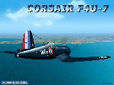 Fs2004 Alpha Bleu Ciel French Chance Vought F4U-7 Corsair.the F4U-7 Was The Last Corsairs