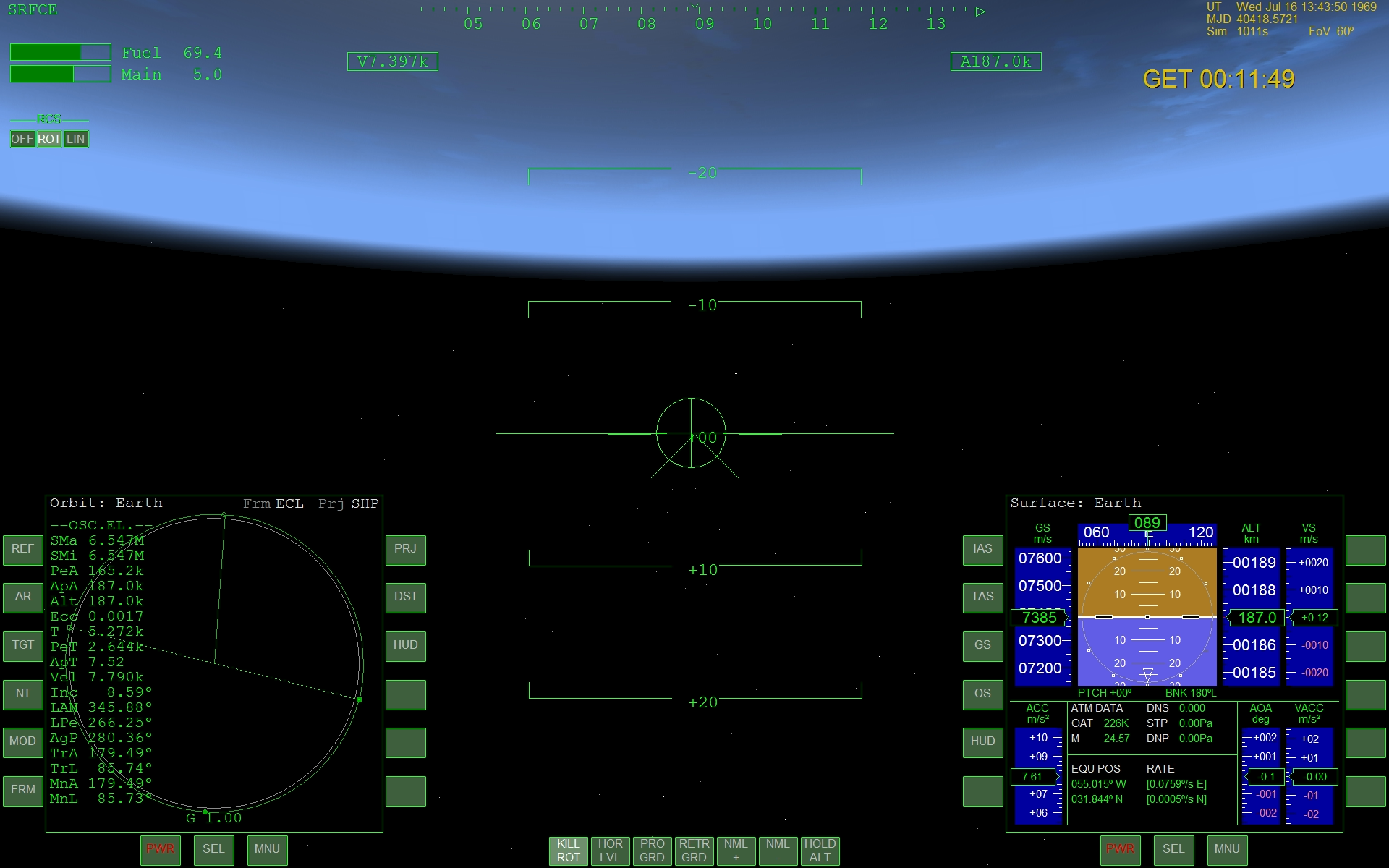 Saturn V Apollo 11 Launch Simulation Video (Part 2) Created Using Orbiter Space Flight Sim — 1