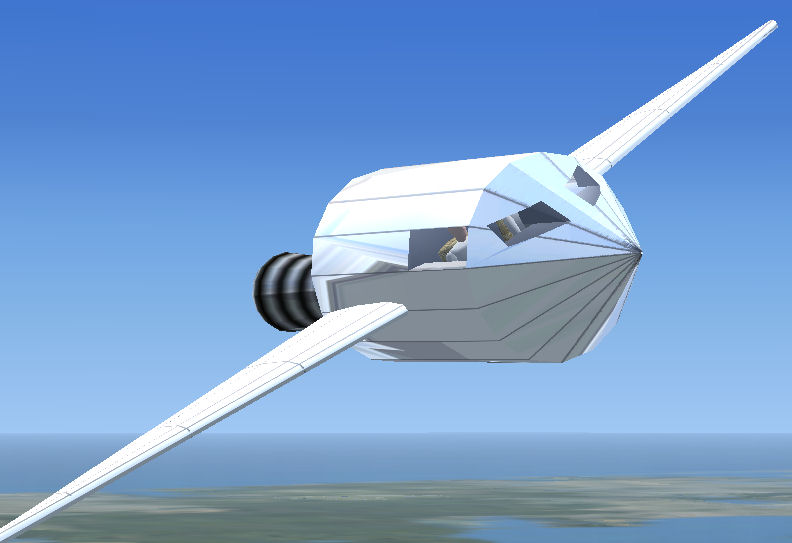 Fsx Aircraft Ghhe1 The Ghhe1 Is A Fictional, Rocket-Shaped Aircraft Designed For High Spee