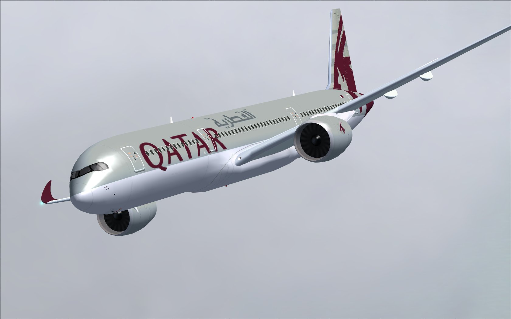 Fsx Qatar Airbus A350-900 Xwb V2