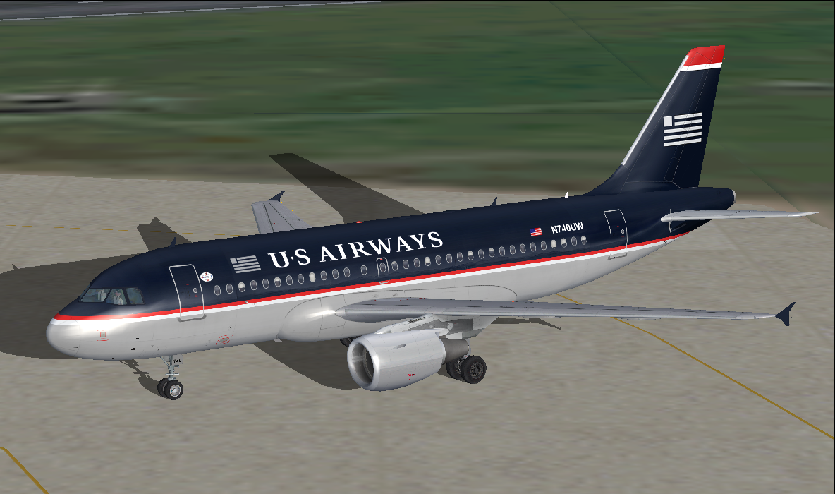 Fs2004 Airbus A319 Us Airways Oc Model By Project Airbus Livery By Joe Shimmel Flies Mainl — 1