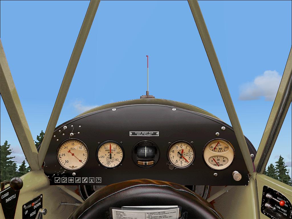 Fs2004 Piper J3 Cub Panel By Erwin Henkel, Denmark — 1