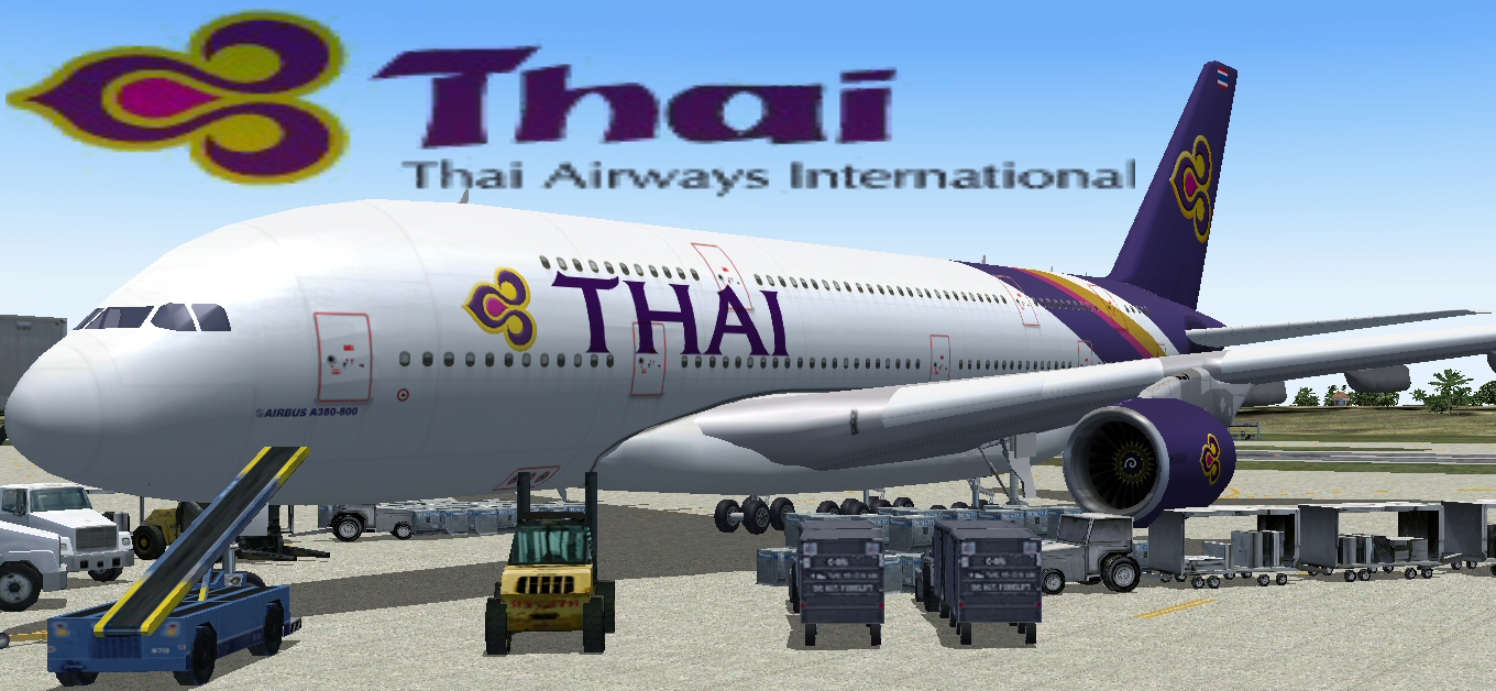 Fs2004/Fsx Thai Airways A380-800 Thai Airways A380-800, I Hope Youll Enjoy The Repaint As; — 1