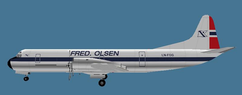 These Is A Complete Lockheed Electra Ii Aircraft Of The Fred Olsen Group — 1