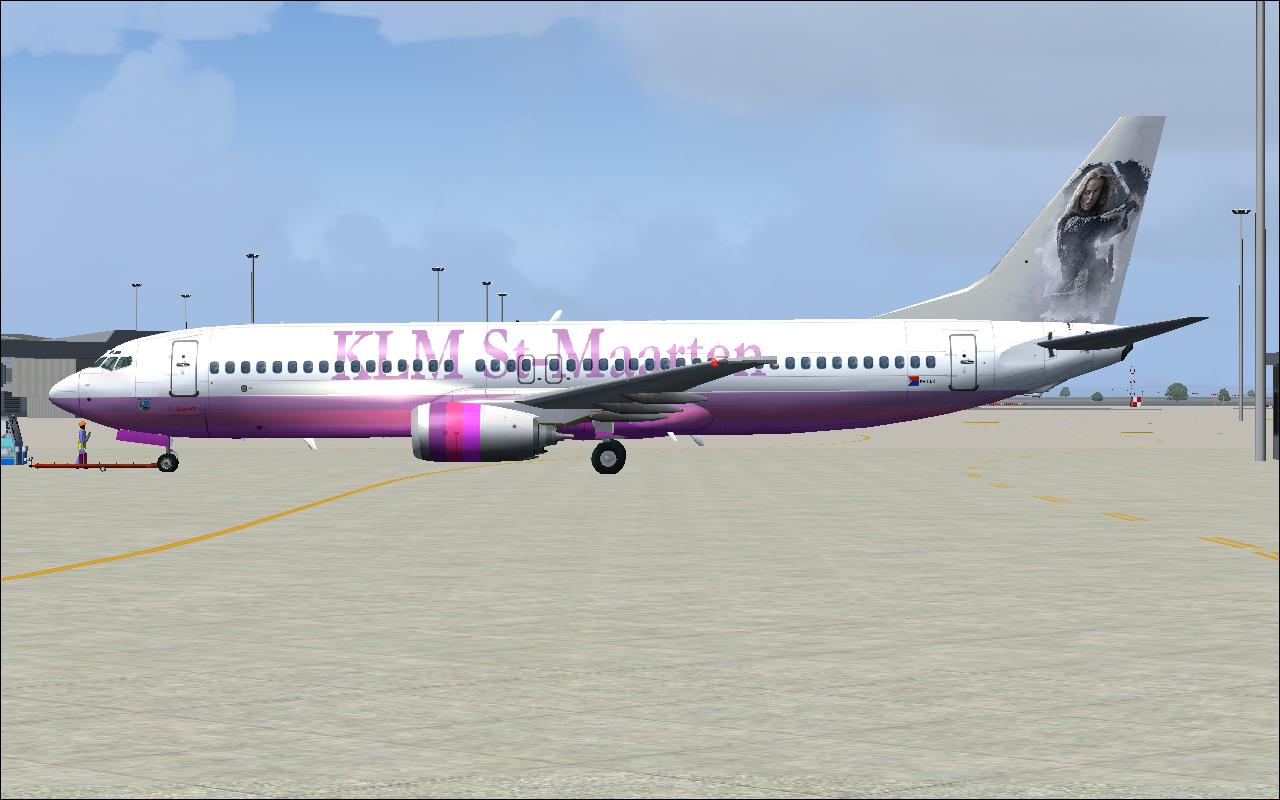 Fs2004 Klm St-Marteen Boeing 737-800 — 1