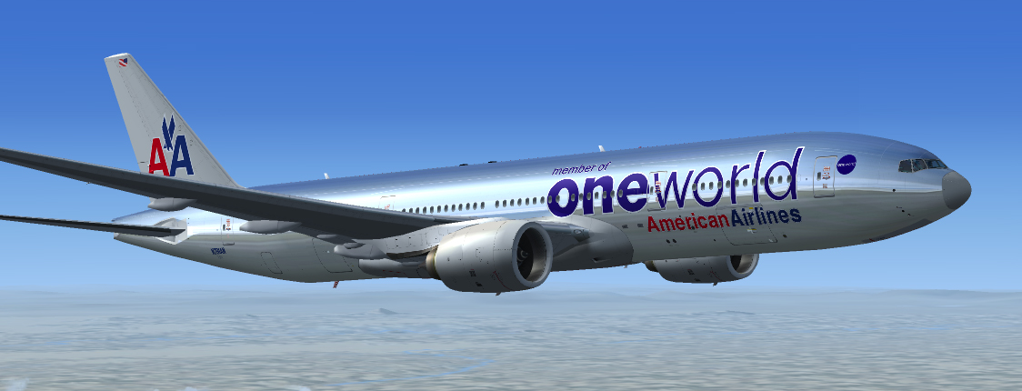 Boeing 777-223Er American Airlines One World Project Opensky Boeing 777-200 V2 For Fs2004/ — 1
