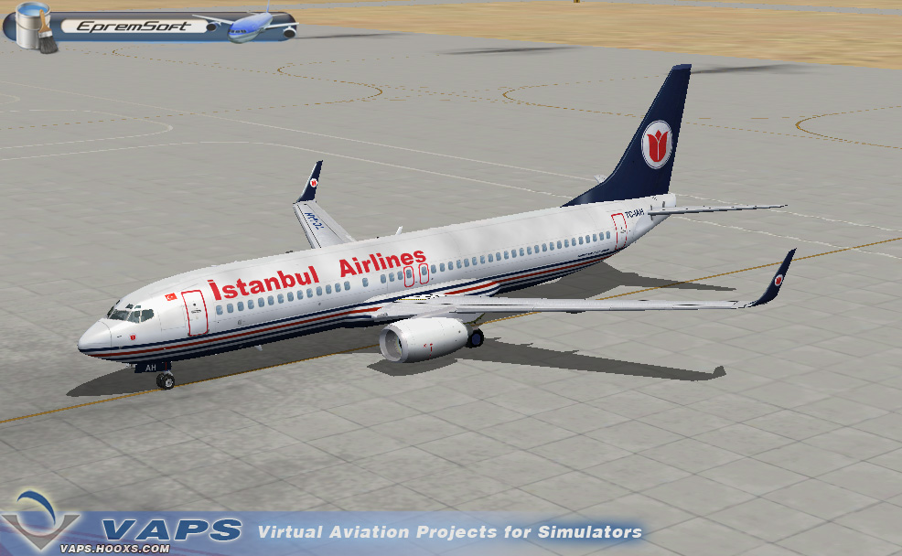 Istanbul Airlines - B737-800 - Tc-Iah Texture By: Epremsoft Web: Vaps.hooxs.com Mail:eprem — 1