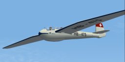 Dfs Kranich Ii For Fsx Version 1E, A Two Seat Glider Airplane For Training And Performance — 1