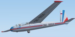 Let Blanik L-13 Glider Airplane For Flightsim X Version 4B, A Two Seater Glider Airplane I