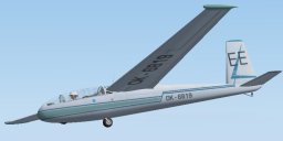 Let Blanik L-13 Glider Airplane For Flightsim X Version 4B, A Two Seater Glider Airplane I