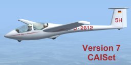 Ask21 Glider Version 7 For Fsx, Front & Rear Version Panel Version Caiset A Two Seat Glide