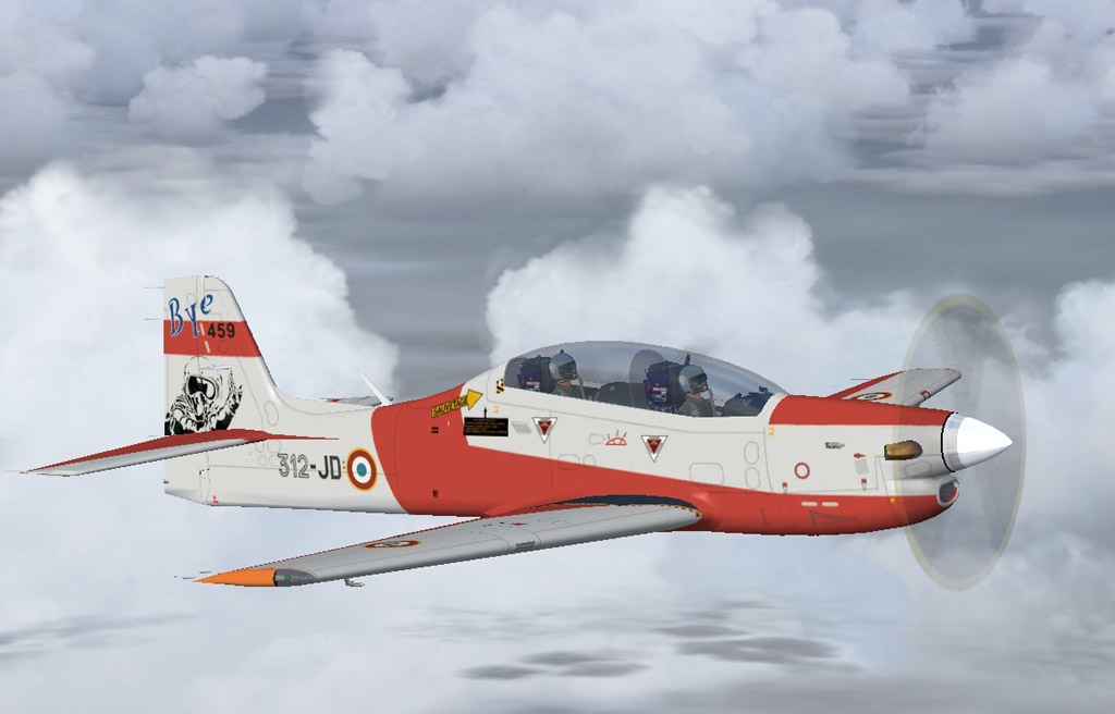 Fs2004/Fsx Emb 312F French Af N°459 June 2009 This Is Repainted Textures Of J.e — 1