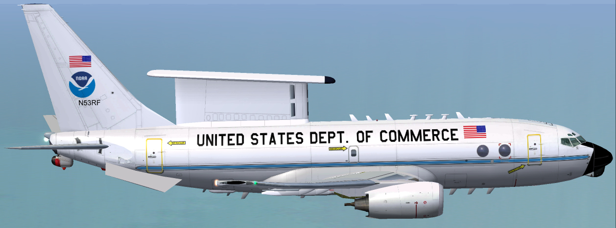 Project Opensky Boeing 737 Wedgetail In Noaa Colors — 1