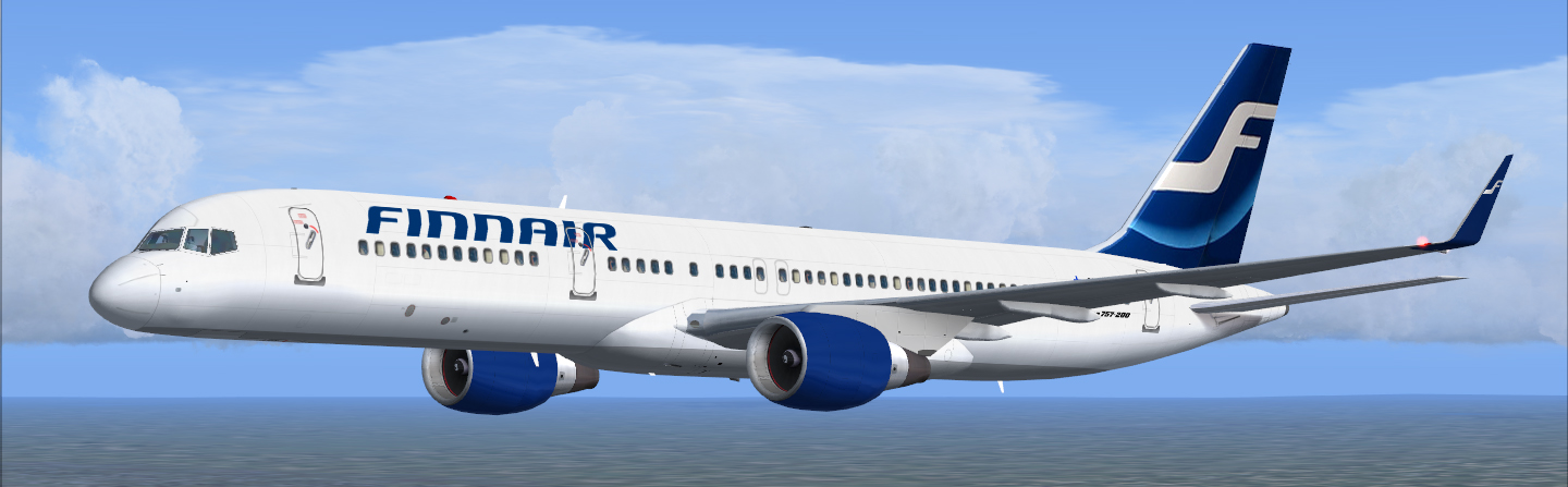Project Opensky Boeing 757-200 Finnair Repaint Created By Colin Lowe Adjustable22Athotmail — 1