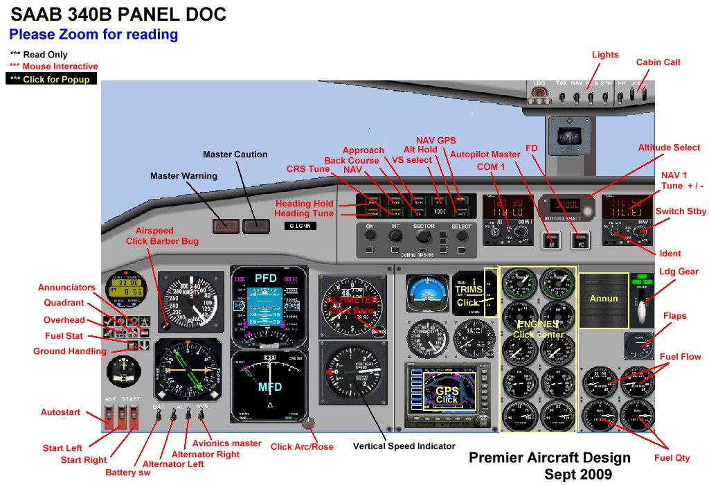 Fs2004 Saab 340B 34 Seat Twin Turbo-Prop Short/Medium Range Commuter Airliner