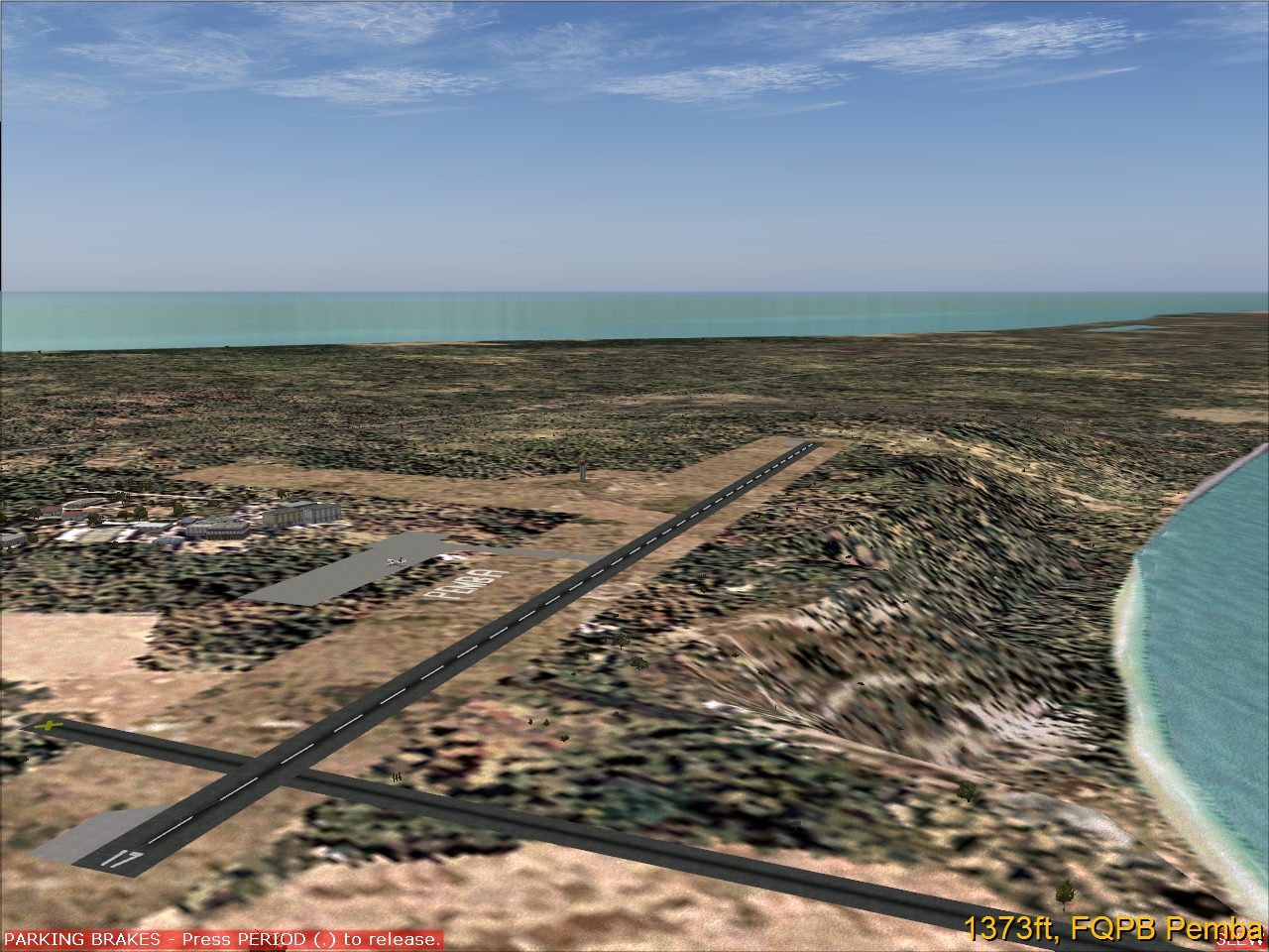 In Pemba, Mozambique (Fqpb) Msfs Default Was Error Displaced Runway 8/26 — 1