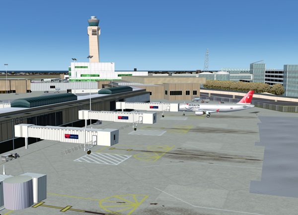 Fs2004 Scenery Cleveland Intl Airport Updated Textures — 1