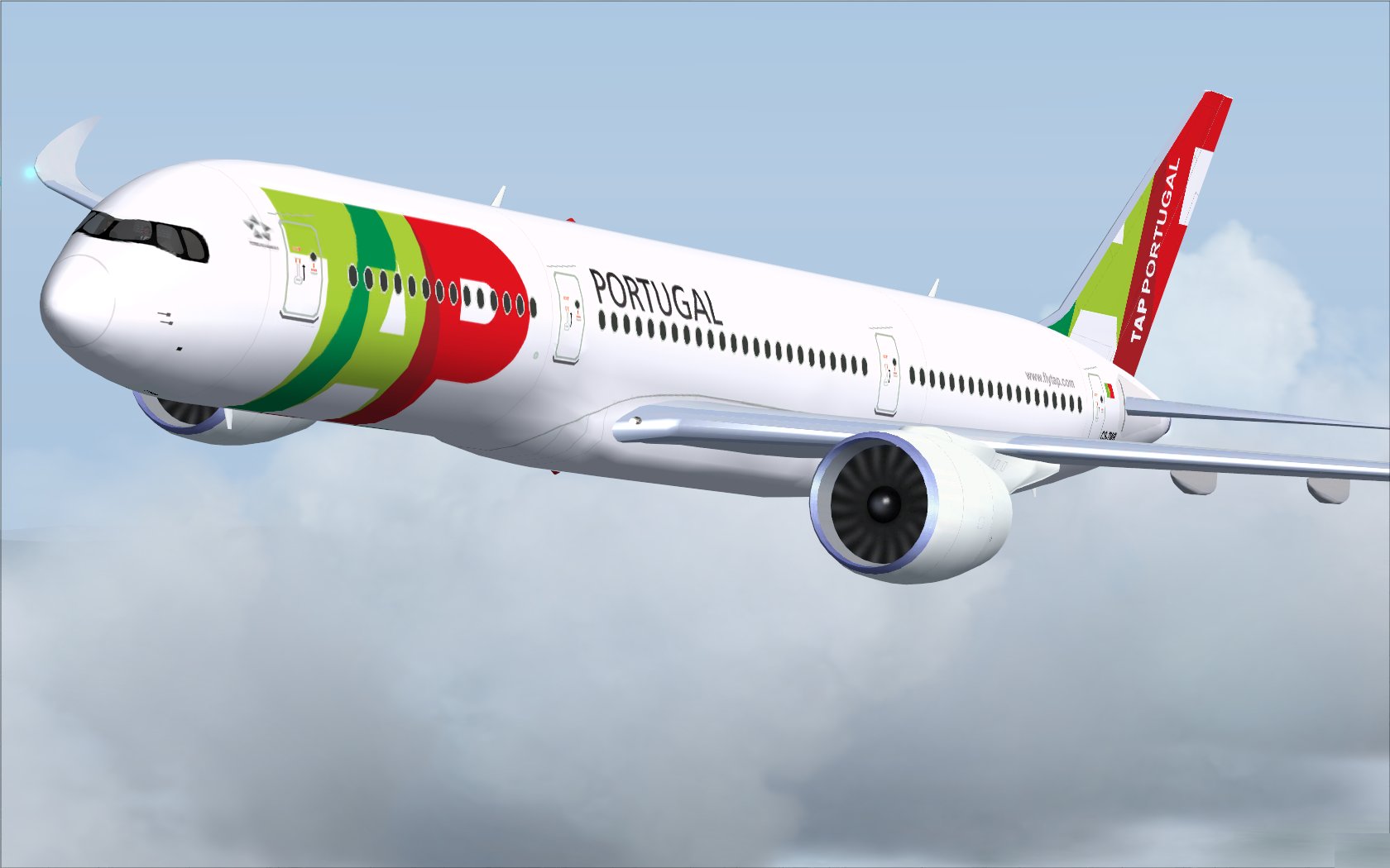 Fsx Tap Portugal Airbus A350-900 Xwb V2
