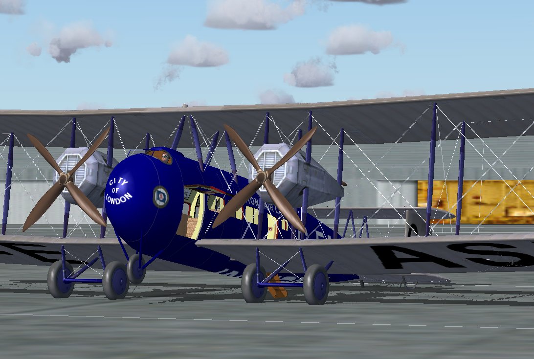 Fsx Vickers Vimy Commercial Ver 3 After The End Of Ww1, Vickers Decided To Build An Airlin
