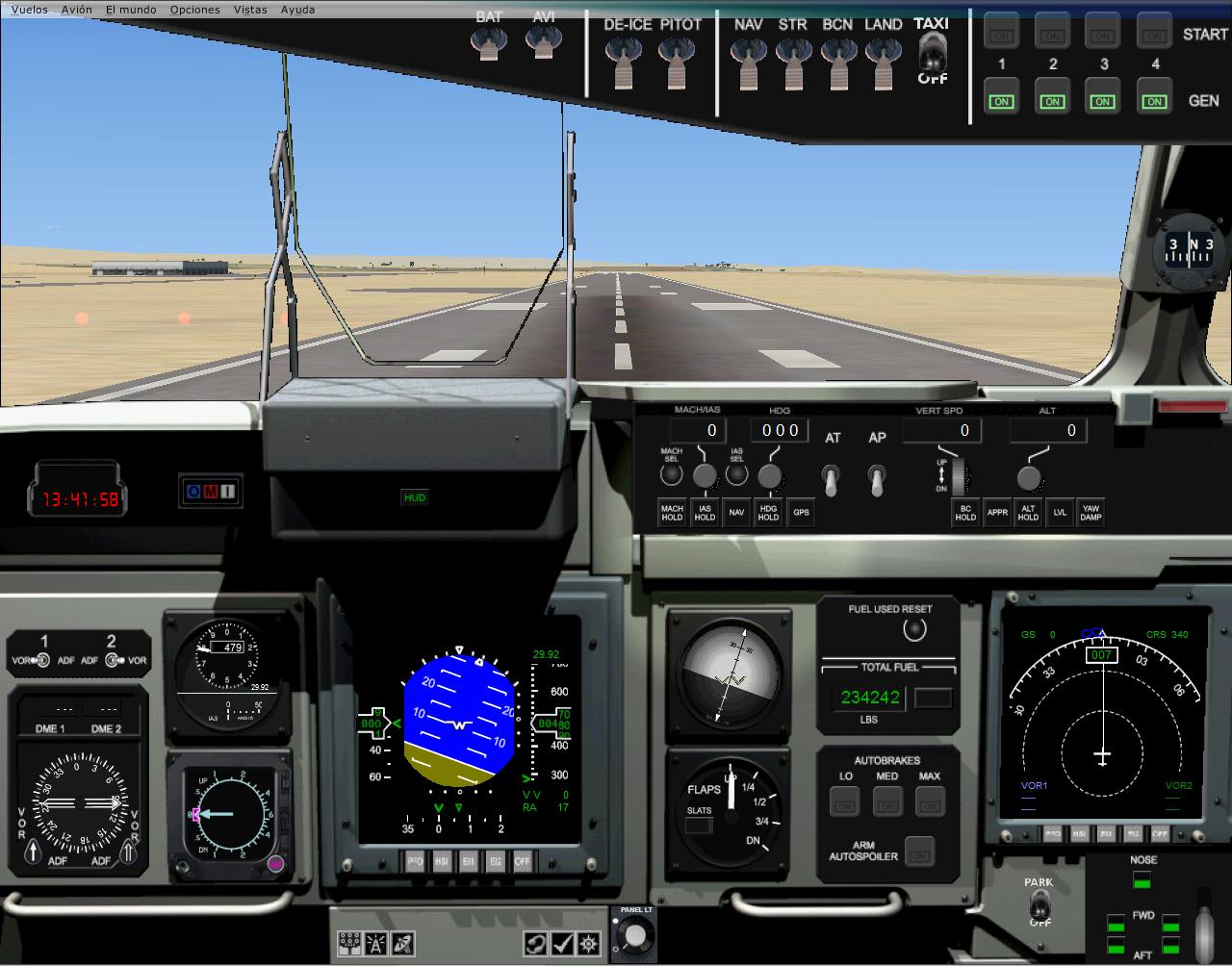 Panel 2D Flightsim X For Boeing C-17 Globemaster Iii This Panel Is The Merge Of: 1 — 1