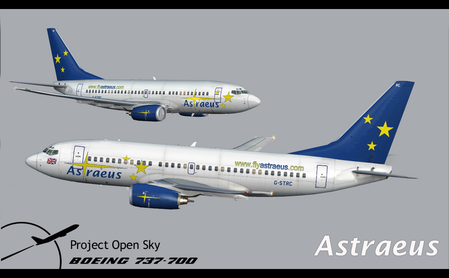 Astraeus Virtual Project Opensky Boeing 737-700 Passenger V1 For Flightsim 2004 Exclusivel — 1