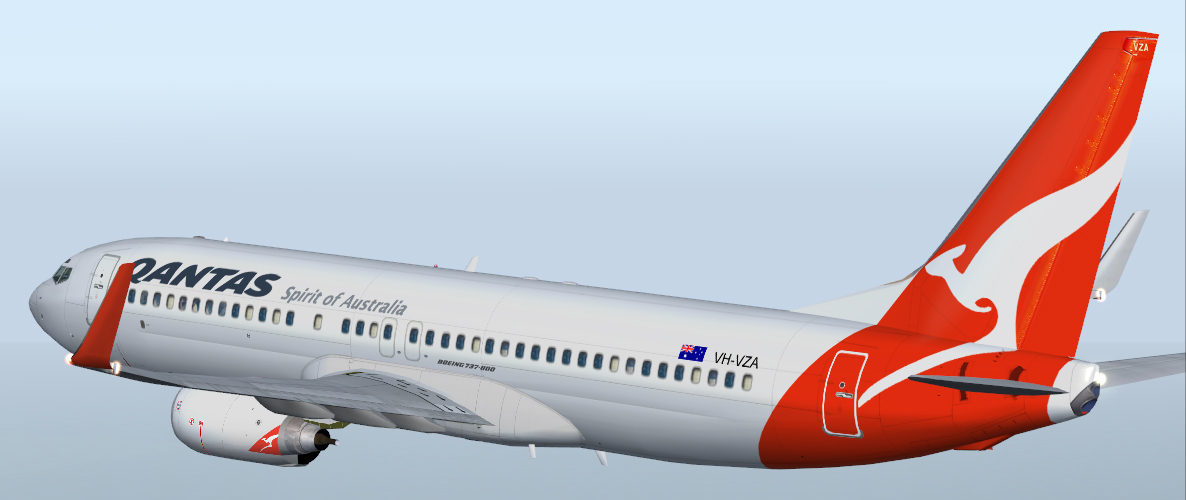 Qantas Project Opensky Boeing 737-800 Passenger V1 For Fs2004 Exclusively Wingets/No Wingl — 1