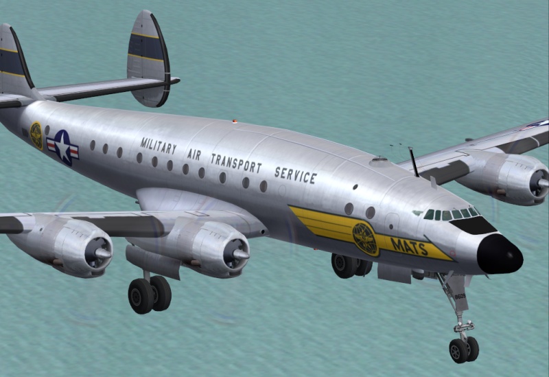 Three Military Lockheed L-749 / C-121A Constellations These Texture Sets Represent 48-612, — 1