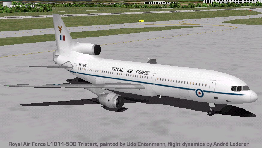 Flightsim Fs2004/Fs98 Aircraft L1011 Tristar 500 Raf Lockheed L1011 Tristar 500 Of 16Th Sq
