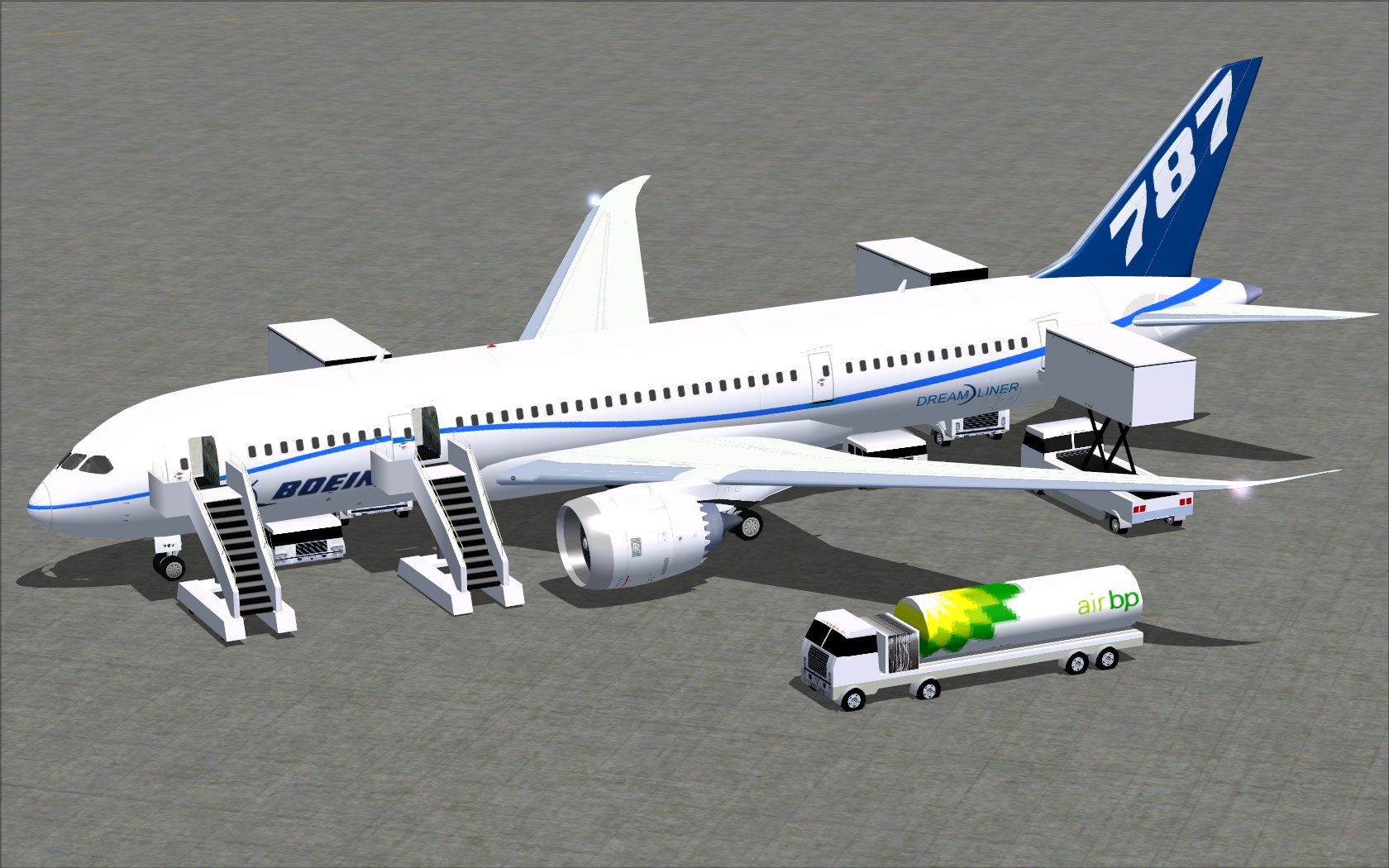 Fs2004 N787Za Flight Test Airplane Boeing 787-8 V2 — 1