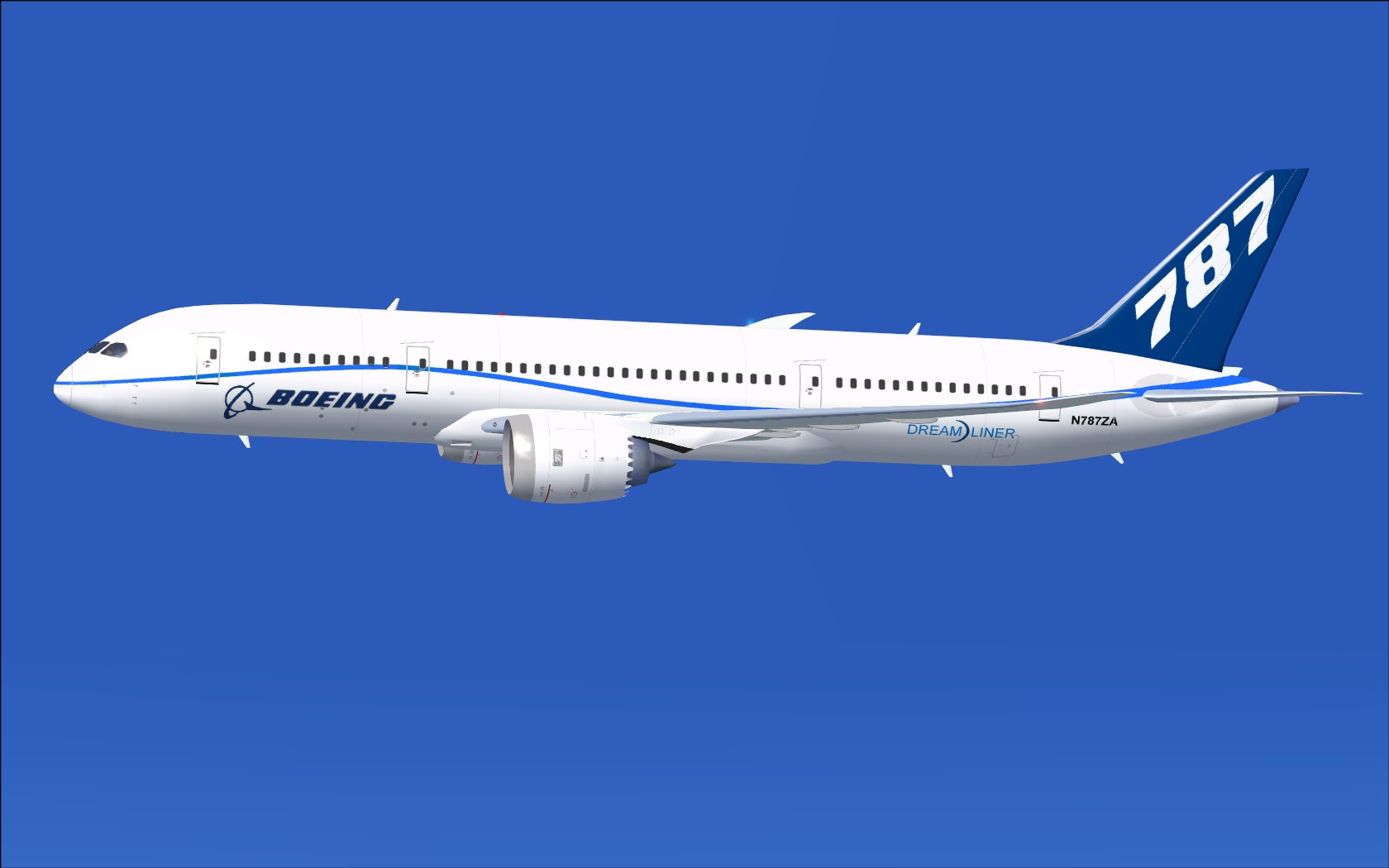 Fsx N787Za Flight Test Airplane 787-8 V2, This Camsim Version 2 Feature An Improve Aircraf