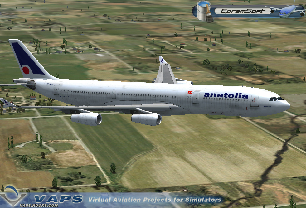 Air Anatolia Airbus A340 Fs2004 Model By Posky Repaint By Epremsoft (Vaps.hooxs.com) — 1
