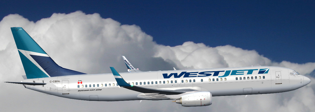 Westjet Project Opensky Boeing 737-900 Passenger V1 For Flight Simulator Fs2004 Wingets/No — 1