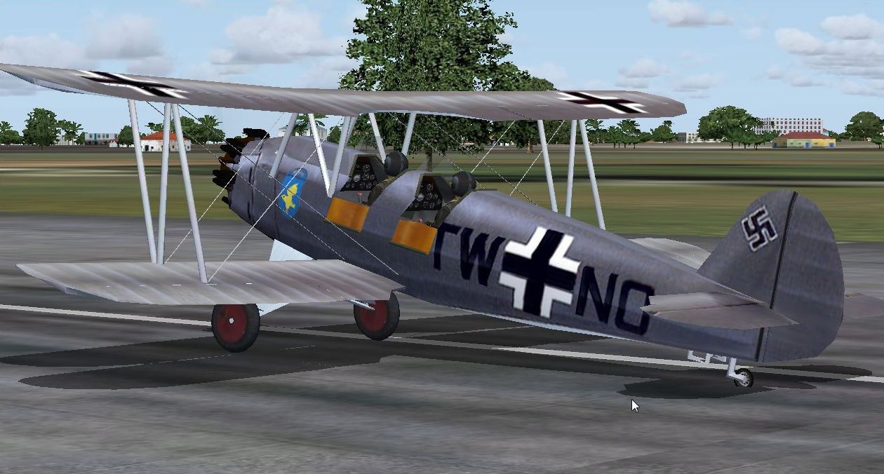 Fs2004/Fsx Focke Wulf Fw44 Ww2 Trainer One Of The More Successful Pre-War Luftwaffe Traine — 1
