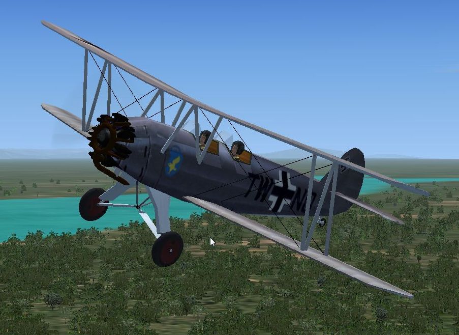 Fs2004/Fsx Focke Wulf Fw44 Ww2 Trainer One Of The More Successful Pre-War Luftwaffe Traine