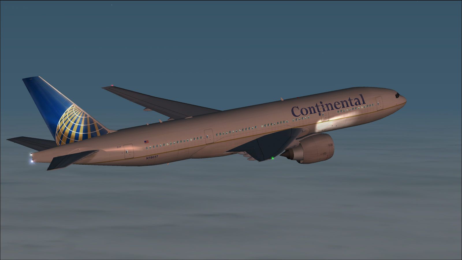 Fsx Boeing 777-224Er Continental Airlines Pro — 1
